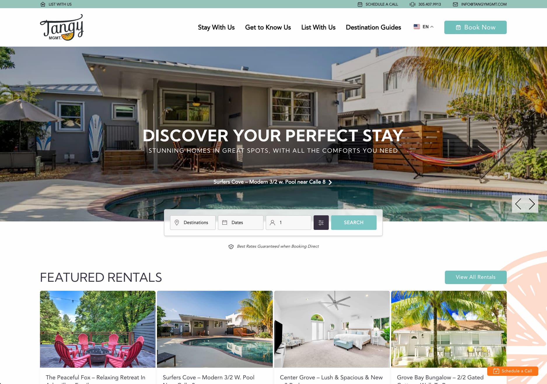 Estimate Your Rental Tangy Management